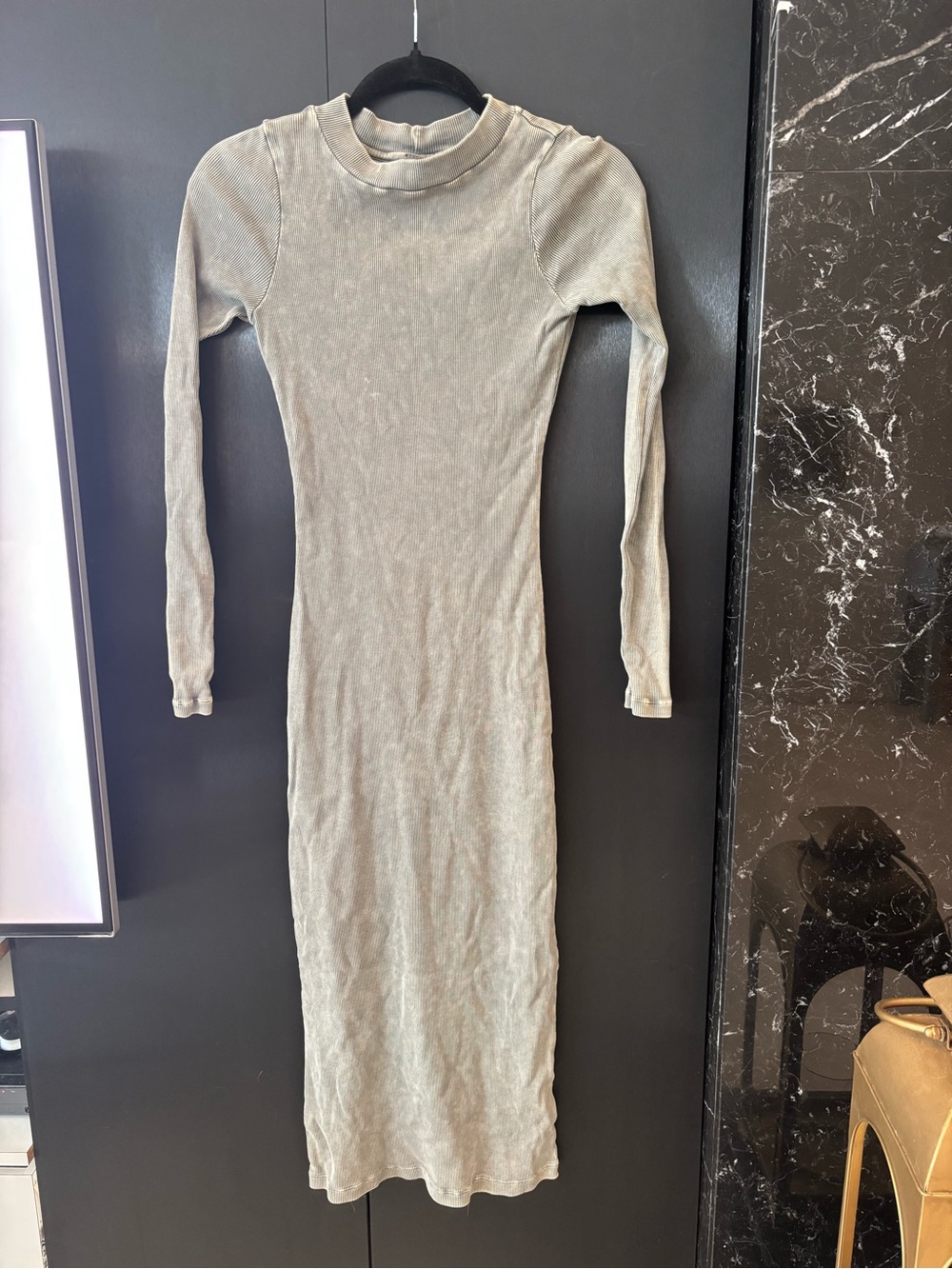 Young Fabulous & Broke Long Sleeve Ribbed Maxi Dress